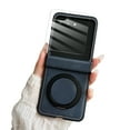 thumbnail image 1 of Dteck for Motorola Razr 2025 Case with Hinge Protection & Roating Magnetic Ring Stand & HD Screen Protector, Matte Shockproof Phone Cover for Razr 2025/2024,Blue, 1 of 6