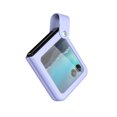 thumbnail image 1 of Dteck for Motorola Razr 40 Ultra 2023 Case, Motorola Razr+ Case, Luxury Hand Strap Faux Leather Folding Shockproof Hard Protective Slim Fit Cover, Purple, 1 of 7