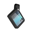 thumbnail image 1 of Dteck for Motorola Razr 40 Ultra 2023 Case, Motorola Razr+ Case, Luxury Hand Strap Faux Leather Folding Shockproof Hard Protective Slim Fit Cover, Black, 1 of 7