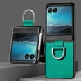 thumbnail image 1 of Dteck for Motorola Razr 40 Ultra Ring Case for Motorola Razr+2023 Ultra Slim and Stylish Finger, Moto Razr 40Ultra Shockproof Hard PC Protective Rugged Case with Stand Cover, Green, 1 of 13