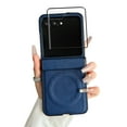 thumbnail image 1 of Dteck for Motorola Razr Plus 2025/2024 Case with Hinge Protection & Front Screen Protector, Shockproof Rugged Full Body Protective Phone Case for Moto Razr Plus 2025,Blue, 1 of 5