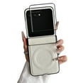 thumbnail image 1 of Dteck for Motorola Razr Plus 2025/2024 Case with Hinge Protection & Front Screen Protector, Shockproof Rugged Full Body Protective Phone Case for Moto Razr Plus 2025,White, 1 of 5