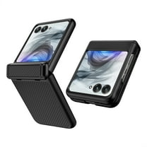 Dteck for Motorola Razr Plus 2025 Case with Built-in Screen Protector & Hinge Protection, Shockproof Rugged Durable Non-Slip Cover for Moto Razr  2025/2024,Black