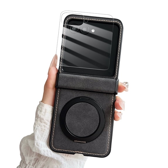 Dteck for Motorola Razr Plus 2025 Case with Hinge Protection & Roating ...