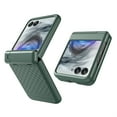 thumbnail image 1 of Dteck for Motorola Razr Ultra 2025 Case with Built-in Screen Protector Hinge Protection, Shockproof Kickstand Slim Phone Case for Moto Razr Ultra 2025/ Razr 60 Ultra,Green, 1 of 9