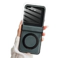 thumbnail image 1 of Dteck for Motorola Razr Ultra 2025 Case with Hinge Protection & Roating Magnetic Ring Stand & HD Screen Protector, Matte Shockproof Phone Cover for Razr Ultra 2025,Green, 1 of 3