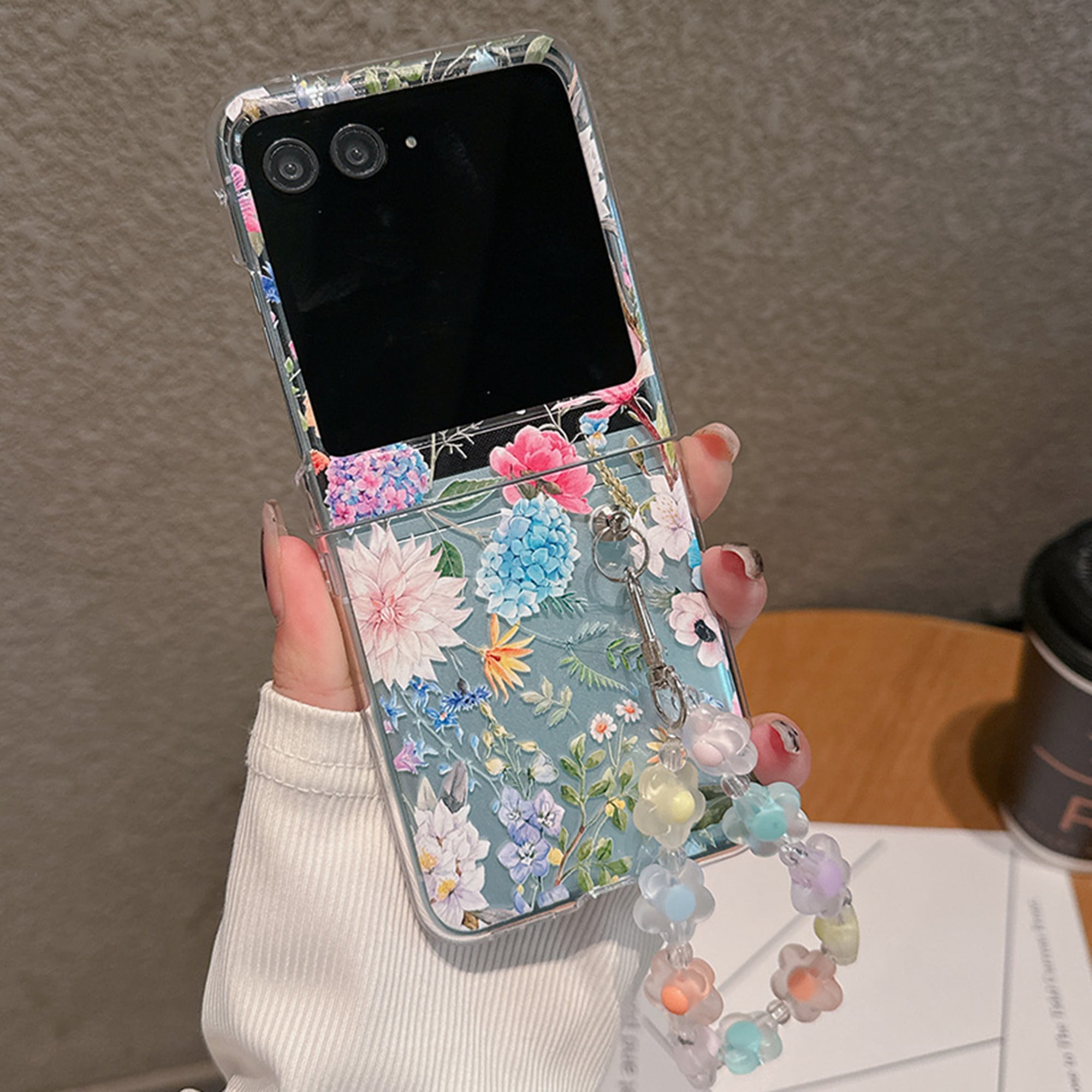 Dteck for Motorola Razr Ultra 2025 Case with Strap Bracelet Chain ...