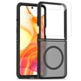 thumbnail image 1 of Dteck for Motorola Razr Ultra 2025 Magnetic Case with Screen Protector, Compatible with MagSafe, Ultra Slim Lightweight Anti Yellowing Phone Cover Durable Rugged Shockproof TPU,Black, 1 of 5