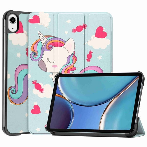 Dteck New iPad Mini 6 Case 2021 - [Slim Trifold Stand + 2nd Gen Apple Pencil Charging], Premium Protective Hard PC Back Cover for iPad Mini 6th Generation 8.3 inch(Horse)