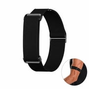 Dteck Nylon Band for Google Fitbit Air, Adjustable tretchy Arm Strap Replacement Sport Armband,Black