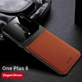 thumbnail image 1 of Dteck OnePlus 8 Case, Silicone Leather [Slim Thin] Flexible TPU Shockproof Hybrid Rubber Glass Camera Protective Case Shock Absorption Cover for OnePlus 8 Cover, brown, 1 of 6