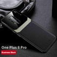 thumbnail image 1 of Dteck OnePlus 8 Pro Case Compatible with T-Mobile & Unlocked Phone ONLY, Silicone Leather [Slim Thin] Flexible TPU Shockproof Hybrid Rubber Glass Camera Protective Case Shock Absorption Cover, black, 1 of 9
