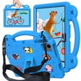 thumbnail image 1 of Dteck for Onn 10.1" Tablet (2024 Model 100135925) Case for Kids, Children Friendly EVA Shockproof Handle Stand Shockproof Tablet Cover with Shoulder Strap for Boys Girls,Blue, 1 of 8