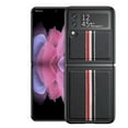 thumbnail image 1 of Dteck PU Leather Case Compatible With Samsung Galaxy Z Flip 3,Ultra Silm Flip With Shockproof Dust/Dirt Proof Case for Samsung Galaxy Z Flip 3 6.7 inch, Black, 1 of 8