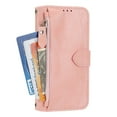 thumbnail image 1 of Dteck PU Leather Zipper Wallet Case for Samsung Galaxy S22 Ultra with Crossbody Shoulder Strap Card Slots Kickstand shockproof Magnetic Protective Case for Samsung Galaxy S22 Ultra,Pink, 1 of 7