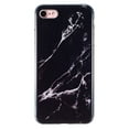 thumbnail image 1 of Dteck Phone Case Compatible with iPhone SE 2022, iPhone SE 2020, iPhone 8, iPhone 7,Marble Pattern IMD Shockproof Silicone Soft Flexible TPU Slim Lightweight Protective Cover,Black Marble, 1 of 5
