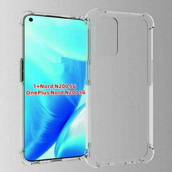 Dteck Phone Case Cover for OnePlus Nord N200 5G - Transparent Shockproof Silicone Soft TPU Protective Clear Phone Back Cover for OnePlus Nord N200 5G