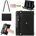 thumbnail image 1 of Dteck Portfolio Bag for Samsung Galaxy Tab S10 Plus / S9 FE Plus / S9 Plus 12.4-inch Tablet Case, Crossbody Business Folio Stand Case with S Pen Holder/Card Slots/Thin Pocket/Hand Strap,Black, 1 of 8