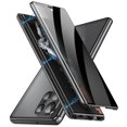 thumbnail image 1 of Dteck Privacy Magnetic Case for Samsung Galaxy S24 Ultra with Lock, Anti Peeping S24 Ultra Magnetic Double-Sided Tempered Glass Phone Case, Support Wireless Charger Case for Galaxy S24 Ultra,Black, 1 of 7