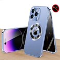 thumbnail image 1 of Dteck Privacy Magnetic Case for iPhone 14 Plus, Anti Peep Magnetic Adsorption Privacy Screen Protector Metal Bumper Full Body Case with Lens Protector Anti-Spy Phone Case,Blue, 1 of 8