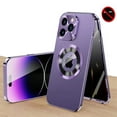thumbnail image 1 of Dteck Privacy Magnetic Case for iPhone 14 Pro Max, Anti Peep Magnetic Adsorption Privacy Screen Protector Metal Bumper Full Body Case with Lens Protector Anti-Spy Phone Case,Purple, 1 of 8