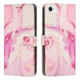 thumbnail image 1 of Dteck RFID Blocking Wallet Case for Apple iPhone SE 2022/ iPhone SE 2020 / iPhone 8/ iPhone 7 - Cards Slots Shockproof Wrist Strap Protective Flip Stand Marble Case Cover for Girls Women - Rosegold, 1 of 6
