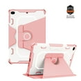thumbnail image 1 of Dteck Rotating Case for iPad mini 5 / iPad mini 4, Durable Sturdy Heavy Duty Shockproof Protection Folio Rotation Stand Case with Smart Cover Auto Sleep/Wake for iPad Mini 5th / 4th Generation,Pink, 1 of 8