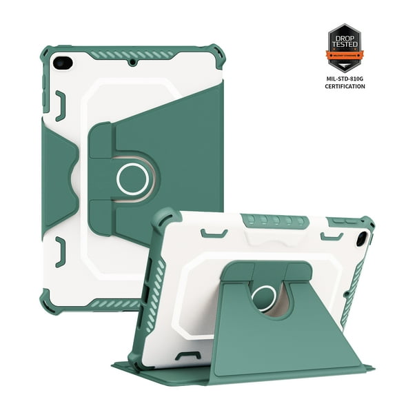Dteck Rotating Case for iPad mini 5 / iPad mini 4, Durable Sturdy Heavy Duty Shockproof Protection Folio Rotation Stand Case with Smart Cover Auto Sleep/Wake for iPad Mini 5th / 4th Generation,
Green