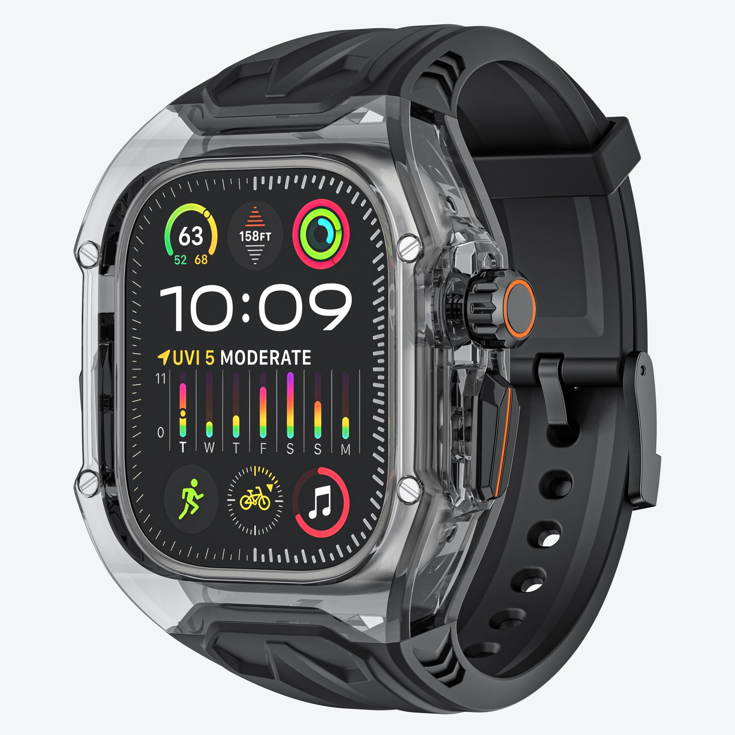 Dteck Rugged Case for Apple Watch Series 10 46mm with Band