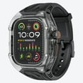 thumbnail image 1 of Dteck Rugged Case for Apple Watch Series 10 46mm with Band, Military-Grade Protection Scratch-Resistant Rugged Men Cover with Adjustable Strap Band for iWatch Series 10 46mm,Black, 1 of 6