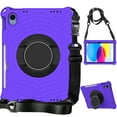 thumbnail image 1 of Dteck Rugged Case for Apple iPad (10th generetaion) 10.9-inch 2022, Shockproof Drop Protection Cover with 360 Rotatable Kickstand Shoulder Strap Pencil Holder for 10.9" iPad 10th Gen Case 2022,Purple, 1 of 6