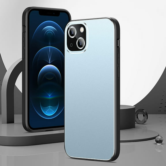 Dteck Rugged Case Compatible with iPhone 11 5.8 inch with Shockproof Metal Len Protection,Blue