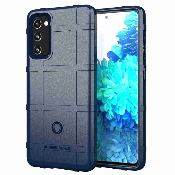 Dteck Rugged Case For Samsung Galaxy S20 FE 5G & 4G (6.5 inches), Shockproof Armor TPU Soft Back Protective Cover, Blue