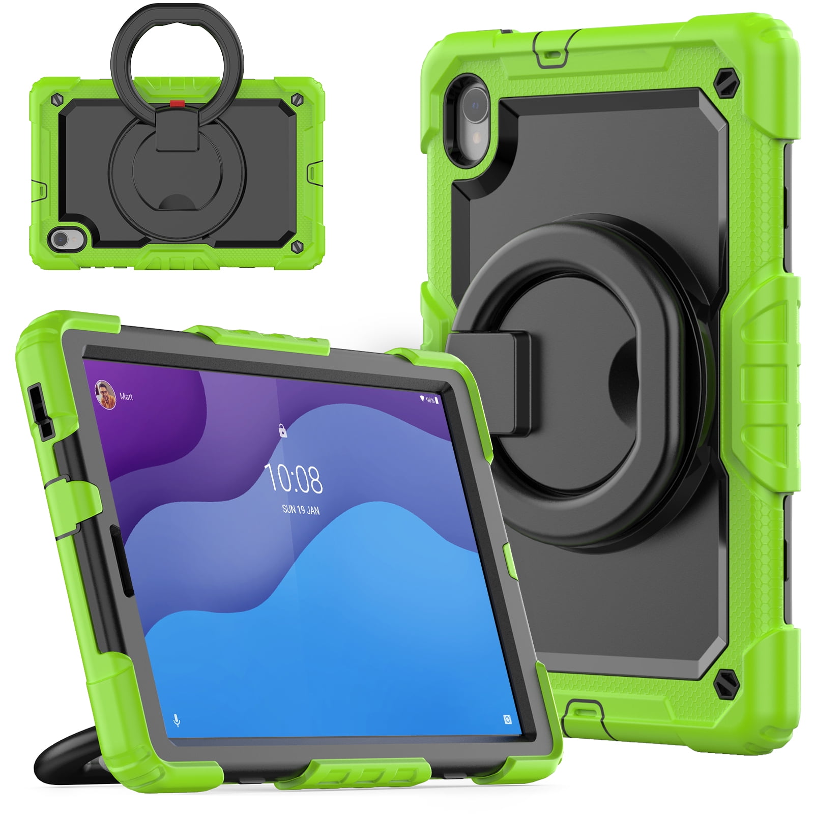 Dteck Rugged Case for Lenovo Tab M10 HD 2nd Gen TB-X306X / Smart Tab M10 HD  2nd Gen TB-X306F 10.1