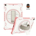 thumbnail image 1 of Dteck Rugged Case for iPad 2017 2018 9.7 Inch 5th 6th Gen A1822 A1823 A1893 A1954, Heavy Duty Shockproof Shell Drop Protection Cover with Rotating Hand Strap Kickstand for iPad 6th/5th Gen,Pink, 1 of 6