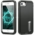thumbnail image 1 of Dteck Rugged Case for iPhone 8 / iPhone 7 / iPhone SE 3 / iPhone SE 2 with Kickstand, Heavy Duty Military Grade Drop Protection Shockproof Protective Cover 4.7 Inch,Black, 1 of 6