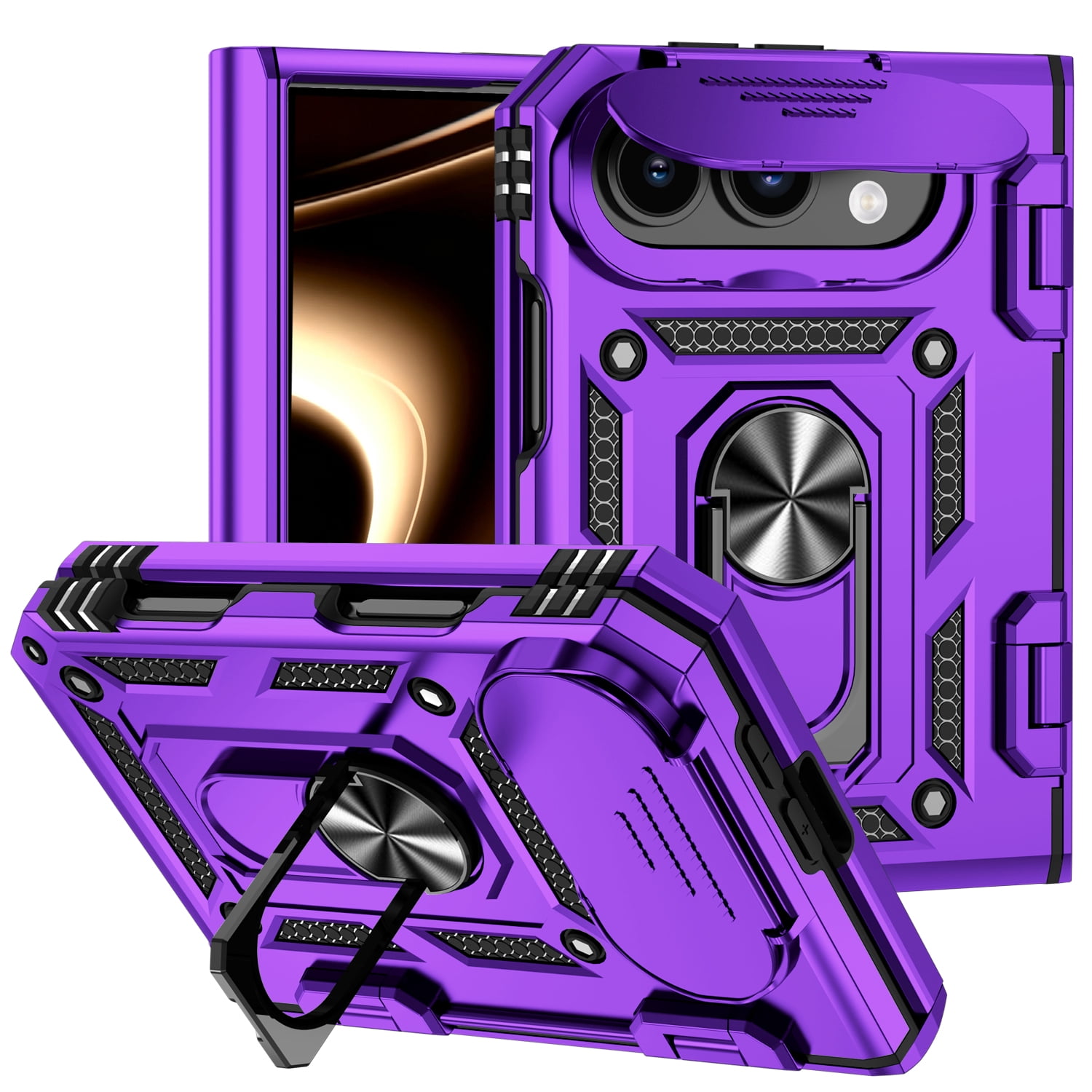 Extra Large Lens Case Dteck Rugged Protective Case for Apple iPhone Duo,Shockproof TPU Hinge ...