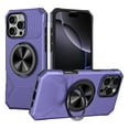 thumbnail image 1 of Dteck Rugged Protective Case for iPhone 16E 2025 with Kickstand, Shockproof Anti-Scratch PC+TPU Back Cover, Magnetic Car Mount Compatible, Anti-Fingerprint Non-Slip Grip, Violet, 1 of 7