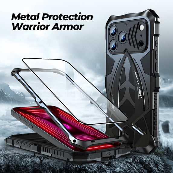Dteck Rugged Protective Case for iPhone 18 Pro Max,360° Full Protection ...