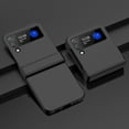 thumbnail image 1 of Dteck Rugged Stylish Cover Compatible for Samsung Galaxy Z Flip 5 5G (2023), Unique Hinge Protection Shockproof Ultra Thin Hard PC Armor Skin, Anti-Drop Non-Slip Protection Phone Case,Black, 1 of 3