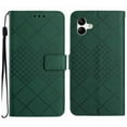 thumbnail image 1 of Dteck for Samsung A04E 6.5" 2022 Magnetic Case, Premium PU Leather Folio Flip Wallet Case with Card Holder Cash Slot Lanyard Strap Kickstand Function Embossed Pattern Slim Shockproof Cover, green, 1 of 8