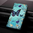 thumbnail image 1 of Dteck for Samsung A32 5G Case, Magnetic Closure Wallet PU Leather with Card Holder Stand 3D Painted Design Phone Case for Samsung A32 5G 2021 (Love Butterfly), 1 of 1