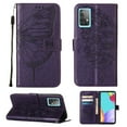 thumbnail image 1 of Dteck Samsung A52 Case, Butterfly Patterned Wallet Case, Magnetic Hand Strap Credit Card Holder Slots Synthetic Leather Kickstand Protective Cover For Samsung Galaxy A52, Purple, 1 of 11