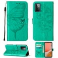 thumbnail image 1 of Dteck Samsung A72 Case, Butterfly Patterned Wallet Case, Magnetic Hand Strap Credit Card Holder Slots Synthetic Leather Kickstand Protective Cover For Samsung Galaxy A72, Green, 1 of 11