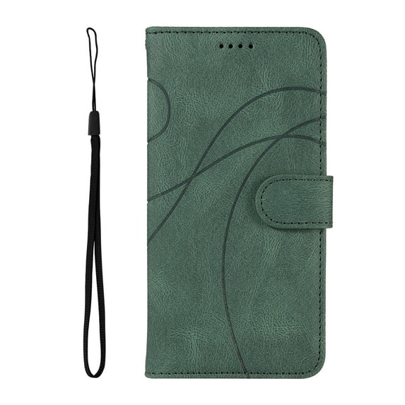 Dteck for Samsung Galaxy A12 5G Wallet Case, Premium PU Leather Flip Folio Card Holders Kickstand Book Folding Case with Detachable Wrist Strap Shockproof Protective Cover, green