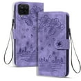 thumbnail image 1 of Dteck for Samsung Galaxy A12 Case, PU Leather Embossed Comic Flip Wallet Case with Cart Slot Hand Strap and Kickstand Shockproof Protective Case for Samsung Galaxy A12 6.5" 2020 Women Men, Purple, 1 of 8