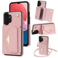 thumbnail image 1 of Dteck for Samsung Galaxy A13 4G Wallet Case with Crossbody Lanyard, PU Leather Card Holder Purse Shockproof Phone Cover for Samsung Galaxy A13 4G,Pink, 1 of 5