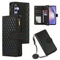 thumbnail image 1 of Dteck for Samsung Galaxy A14 5G Case, Samsung A14 Wallet Case with 9 Card Slots, PU Leather Magnetic Flip Zipper Purse Wristlet Strap Crossbody Lanyard Kickstand Phone Case for Galaxy A14,Black, 1 of 9