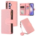 thumbnail image 1 of Dteck for Samsung Galaxy A14 5G Case, Samsung A14 Wallet Case with 9 Card Slots, PU Leather Magnetic Flip Zipper Purse Wristlet Strap Crossbody Lanyard Kickstand Phone Case for Galaxy A14,Pink, 1 of 9