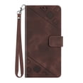 thumbnail image 1 of Dteck for Samsung Galaxy A14 5G Case, Wallet Phone Case for Samsung A14 5G with Wrist Strap, Soft Matte PU Leather Credit Card Holder Folio Flip Phone Cover,Coffee, 1 of 5